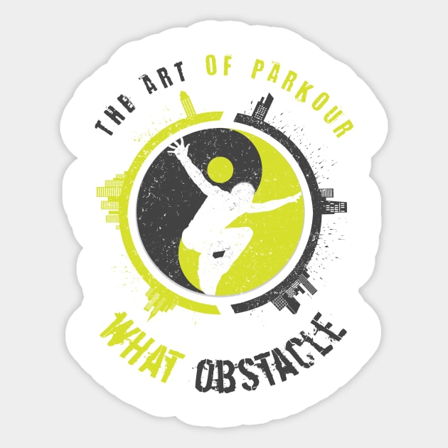 The Art Of Parkour Sticker by EpikArtz